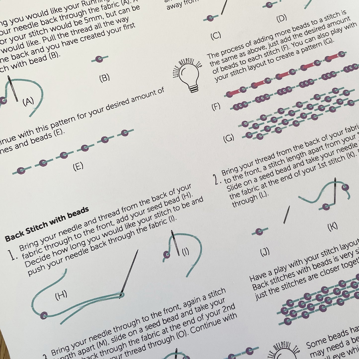Printed Embroidery Stitching Guide 4 - Comprehensive Step-by-Step Embroidery Reference