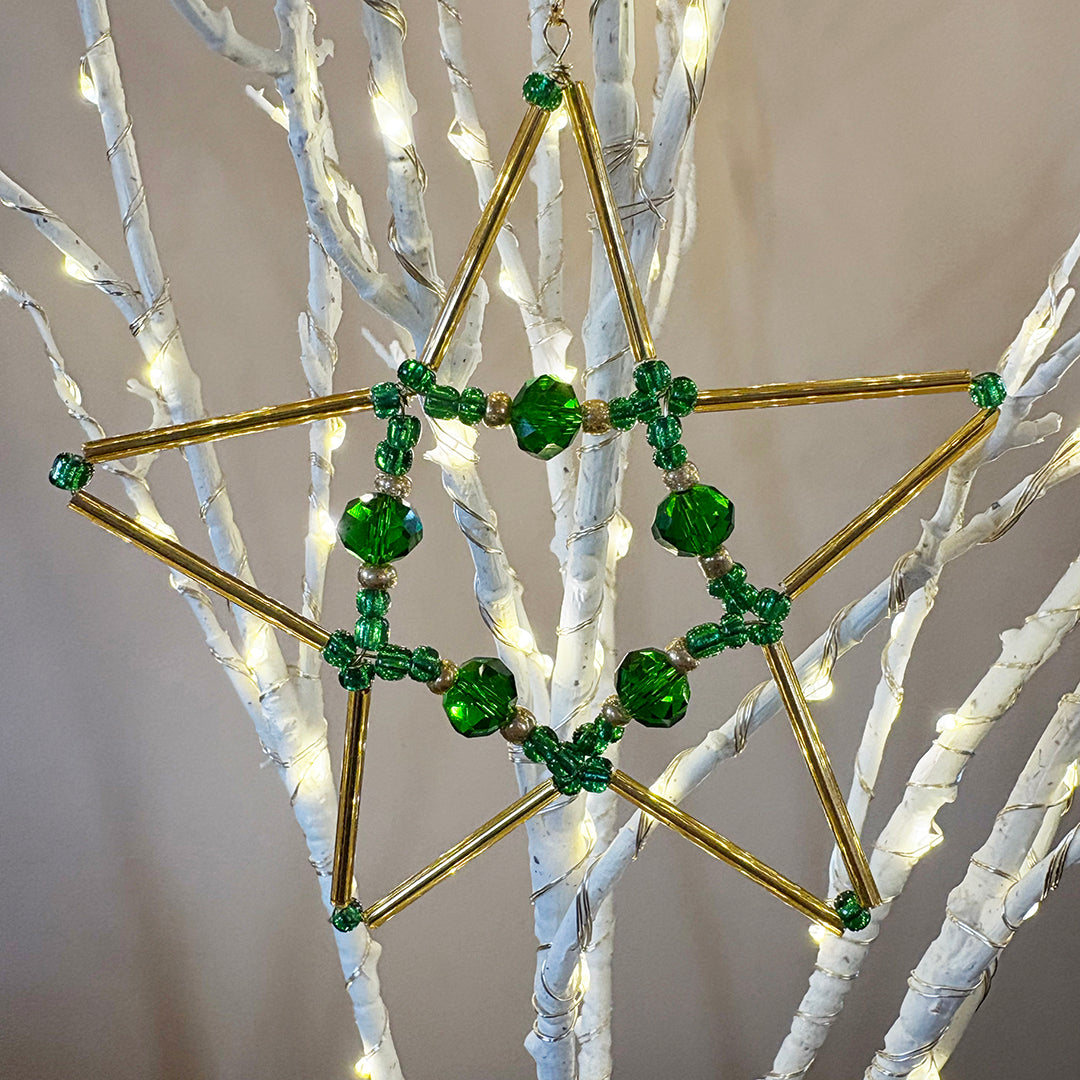 Beaded Festive Star Decoration Kits