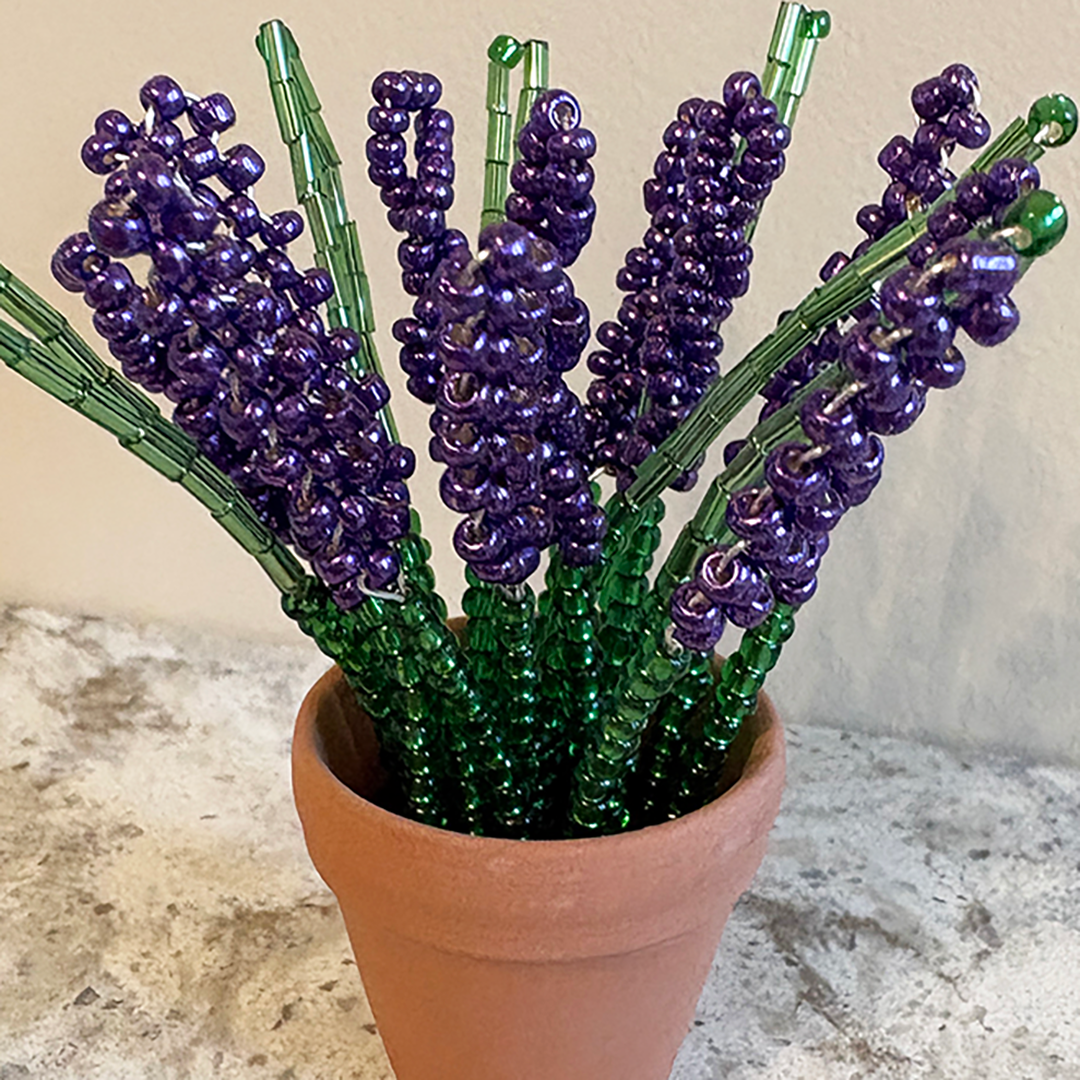 Beaded Lavender Pot Craft Kit