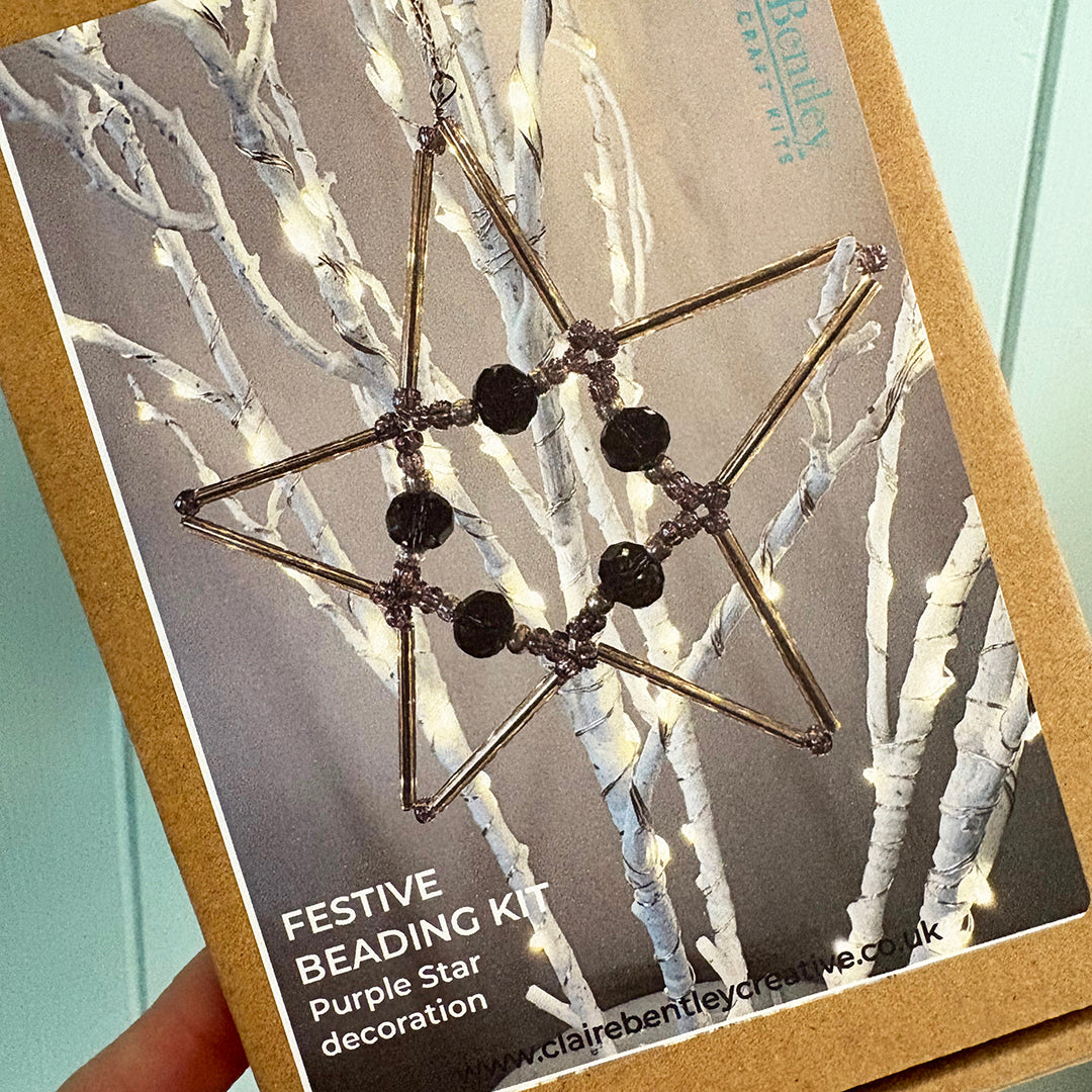 Beaded Festive Star Decoration Kits