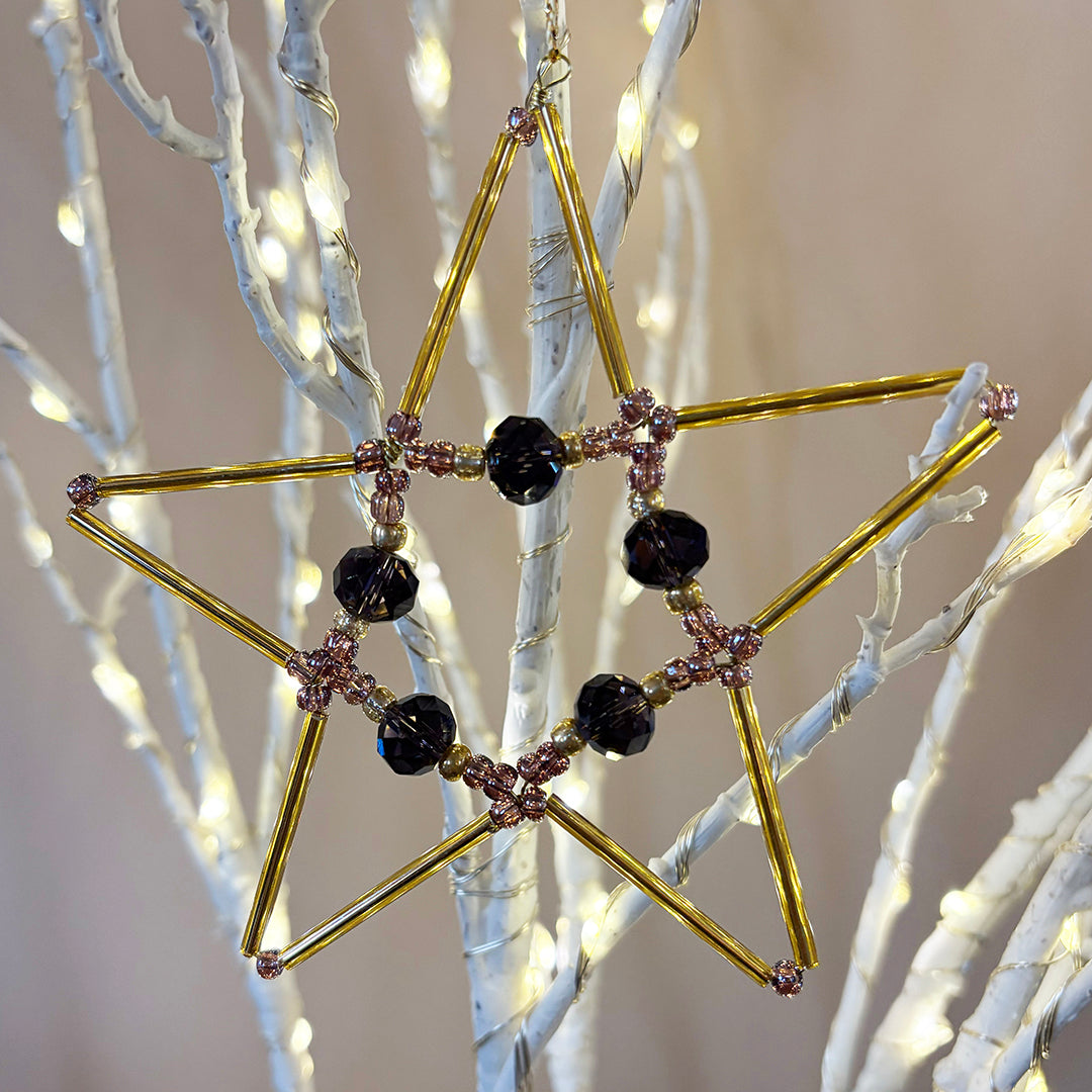 Beaded Festive Star Decoration Kits