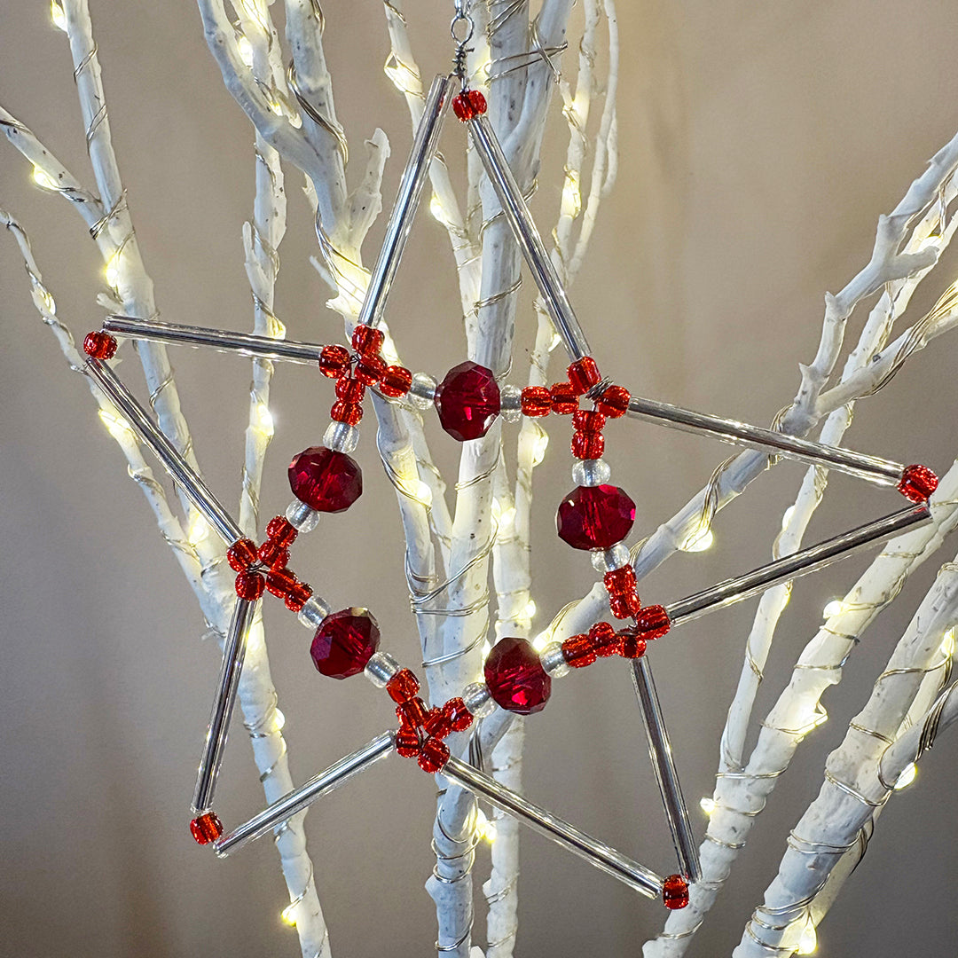 Beaded Festive Star Decoration Kits