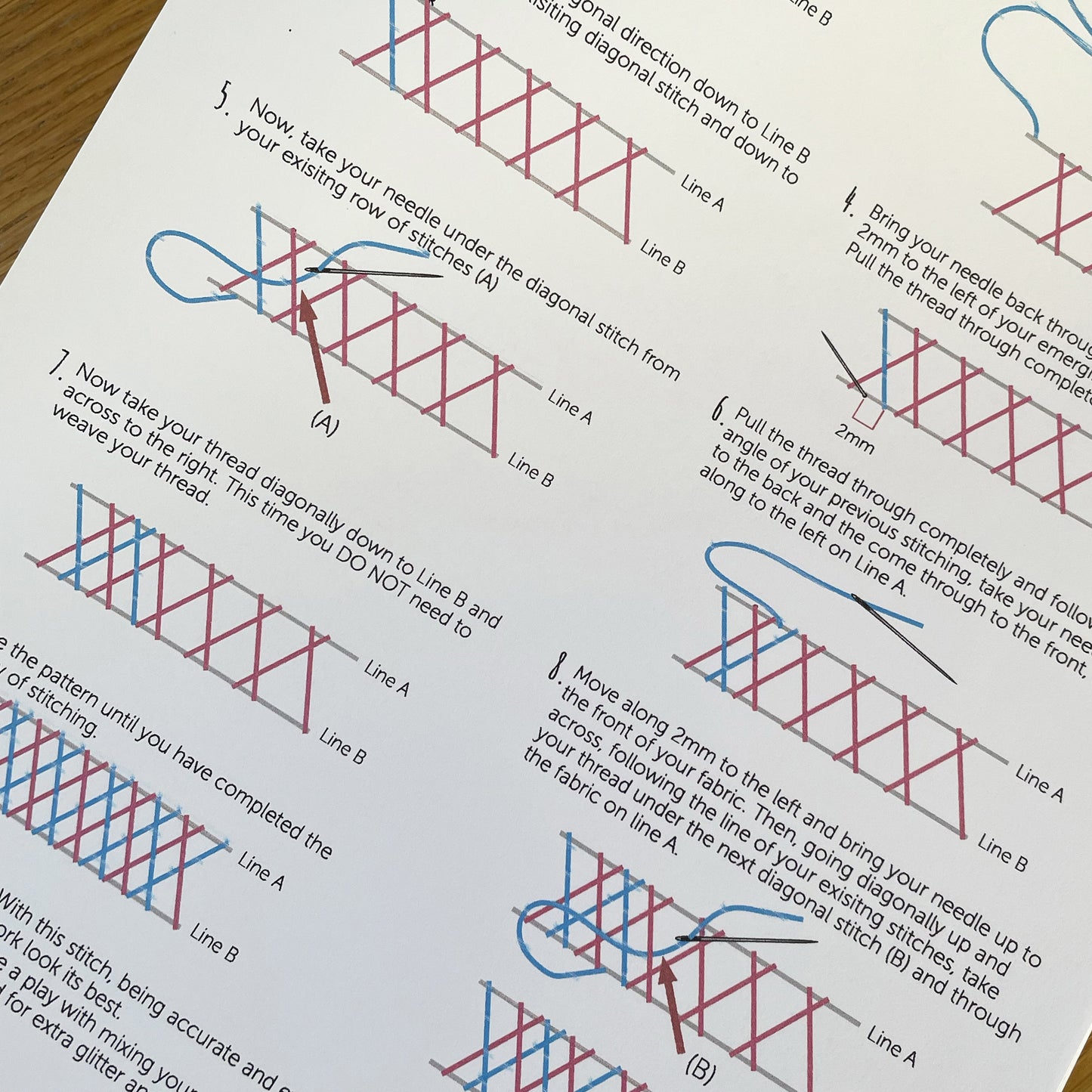 Printed Embroidery Stitching Guide 3 - Comprehensive Step-by-Step Embroidery Reference
