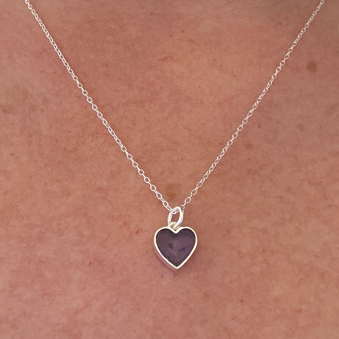 Colourful Semi precious stone Heart Pendant