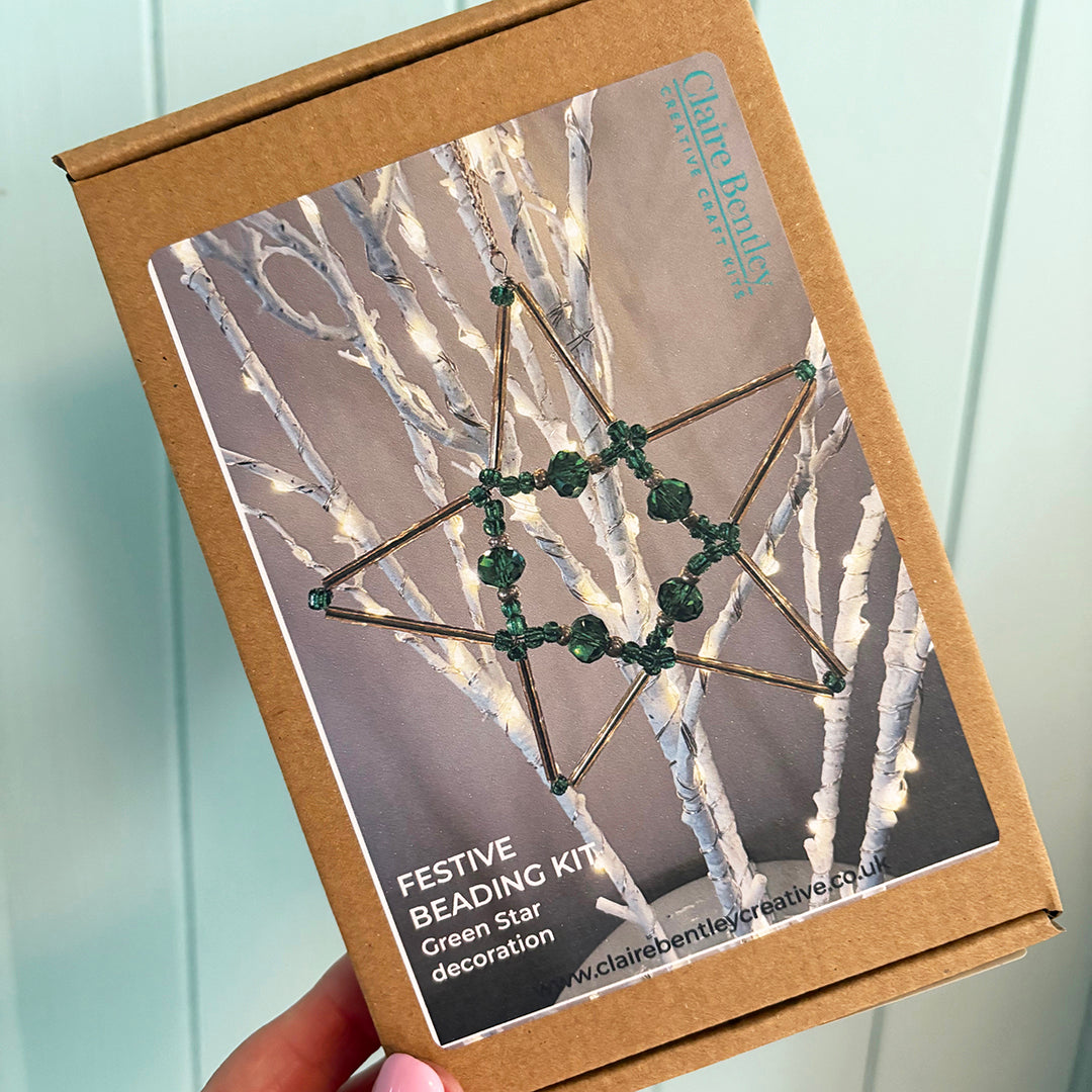 Beaded Festive Star Decoration Kits