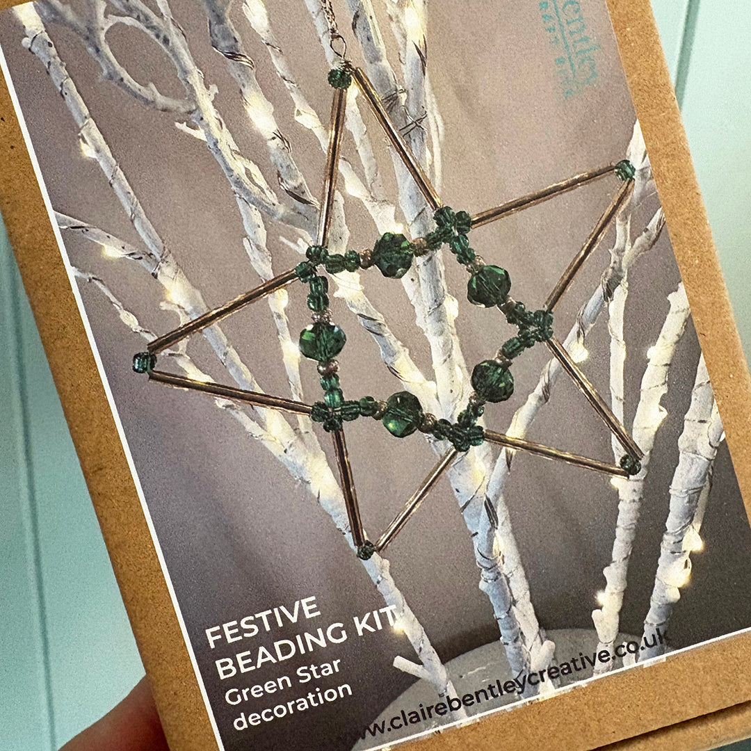 Beaded Festive Star Decoration Kits