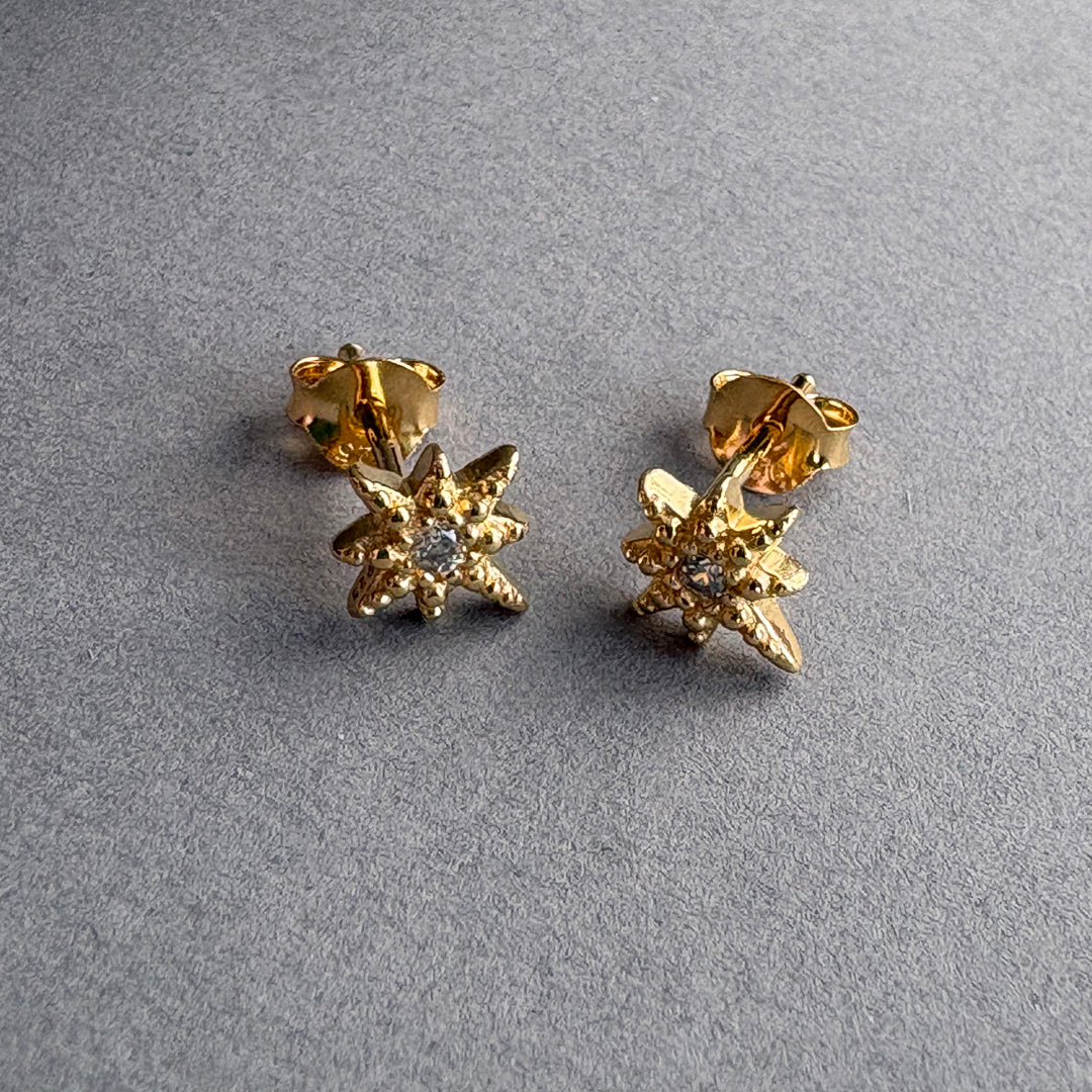 Celestial Star Earrings - Gold