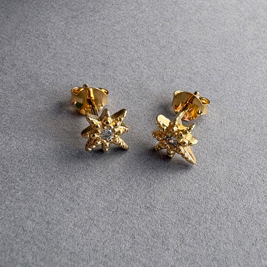 Celestial Star Earrings - Gold