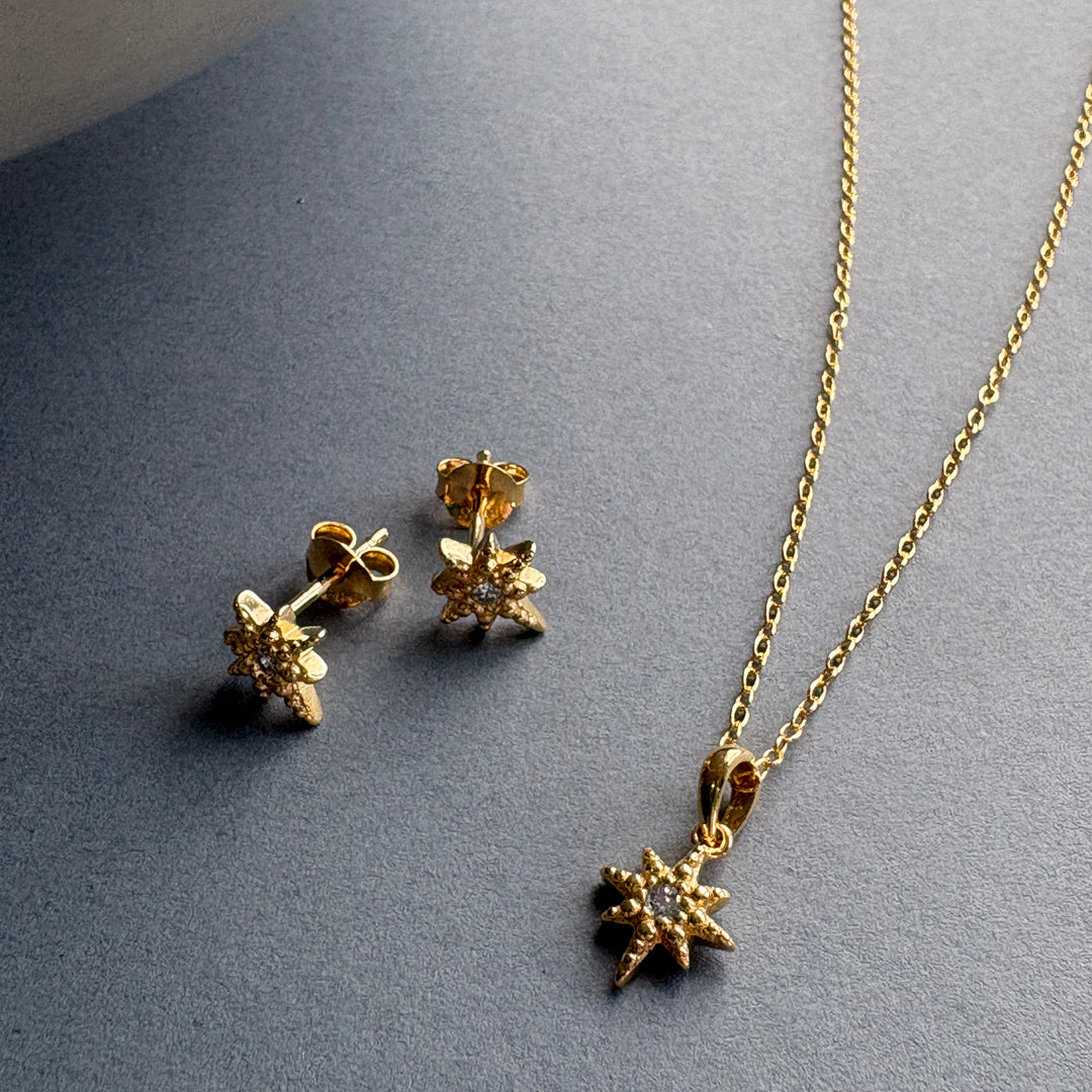 Celestial Star Pendant  - Gold