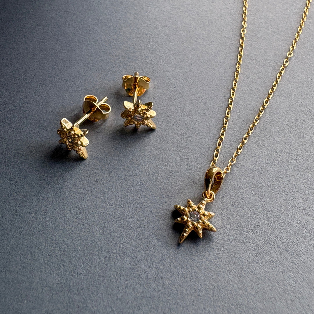 Celestial Star Pendant  - Gold