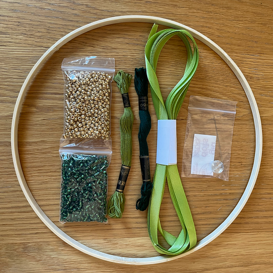 Meditation & Mindfulness Beaded Dream Catcher Kit - Relaxing DIY Craft - Olive