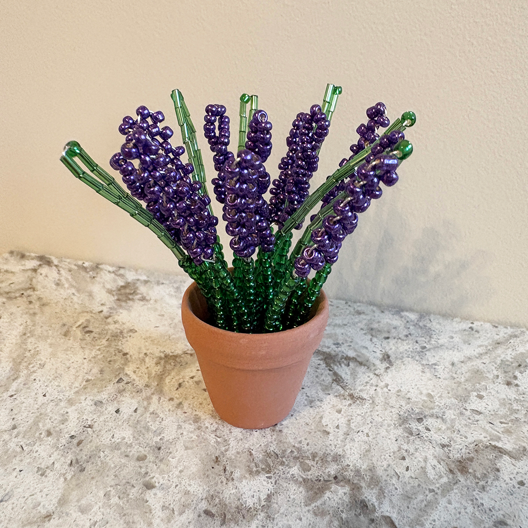 Beaded Lavender Pot Craft Kit