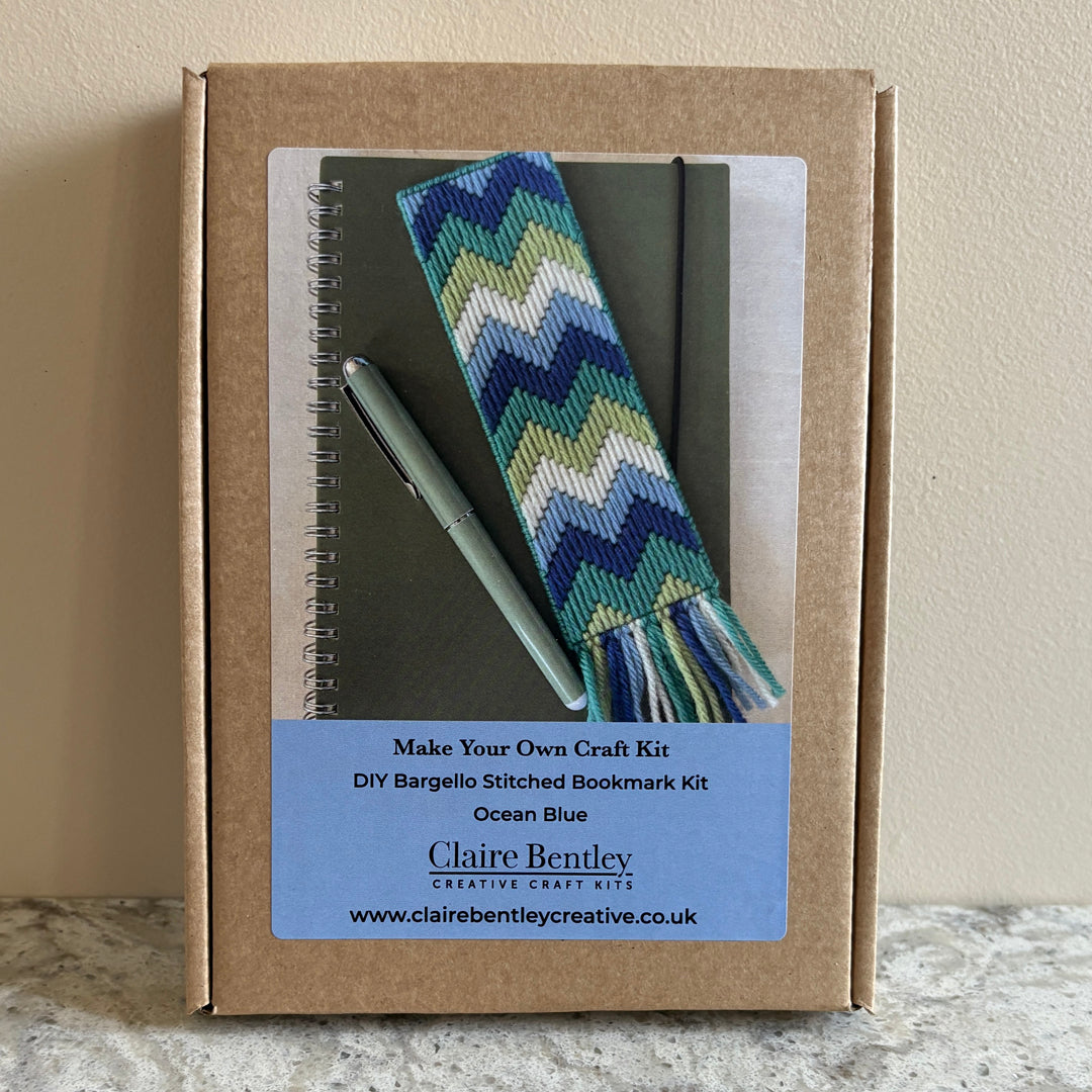 Beginner Bargello Bookmark Making Kit – Learn to Stitch Craft Kit for Kids & Adults