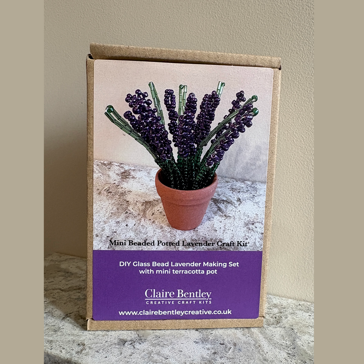 Beaded Lavender Pot Craft Kit
