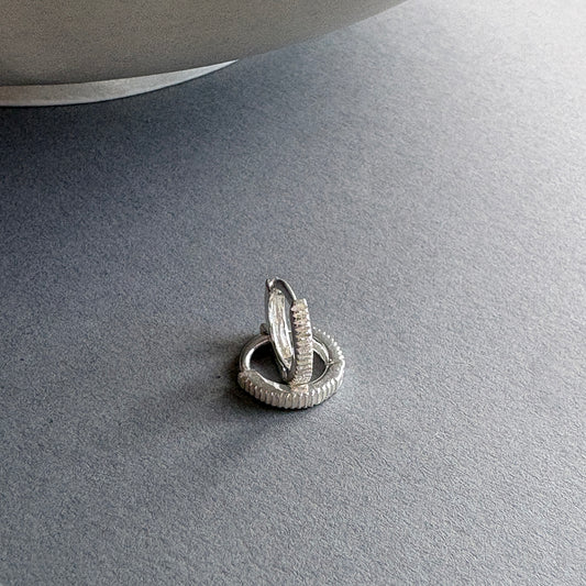 Mini Ridged Hoops