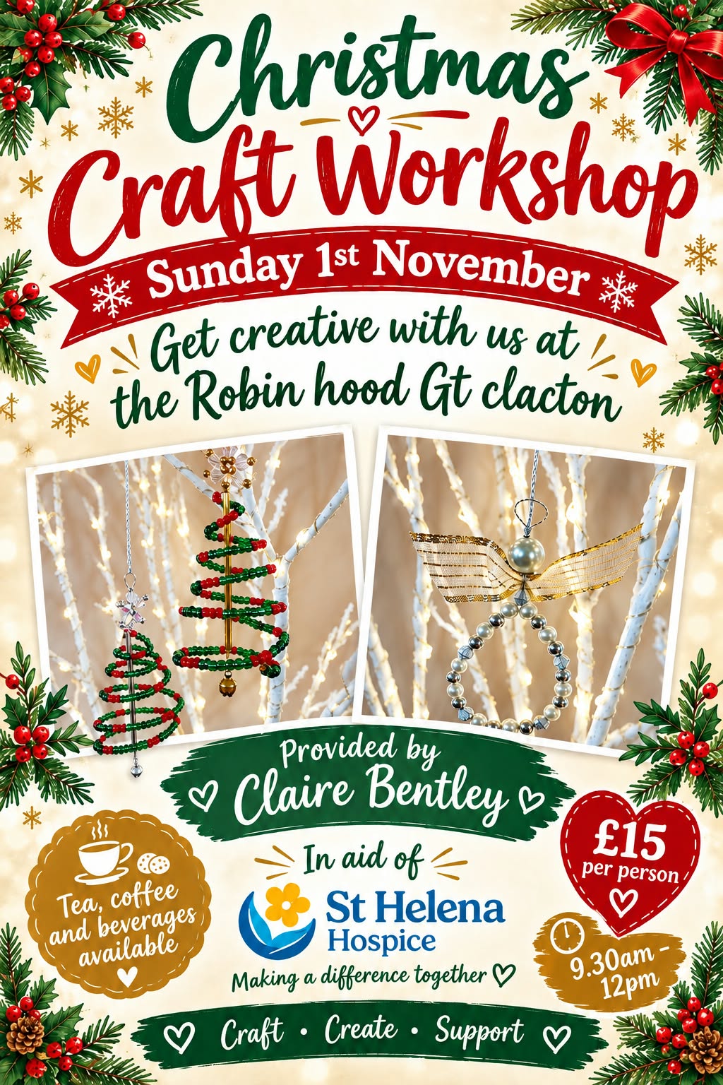 Charity Event - Beaded Christmas Decoration Workshop